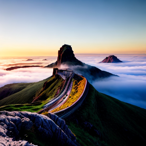 a road on a mountain